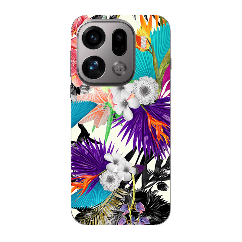 Oppo Find X9 Pro Sea flowers Transparent Silicone TPU Θήκη